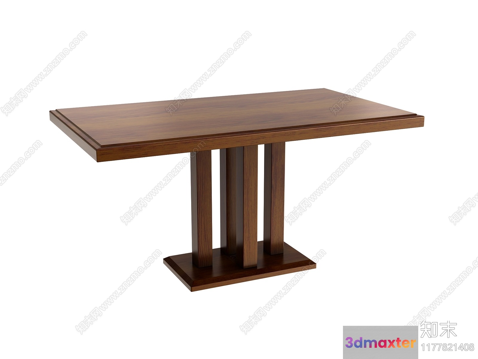 Wooden Table 3D Model - 2576 - VRAY Render