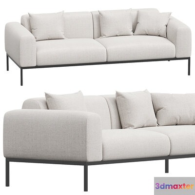 Modern White Sofa 3D Model - 17248 - CORONA Render
