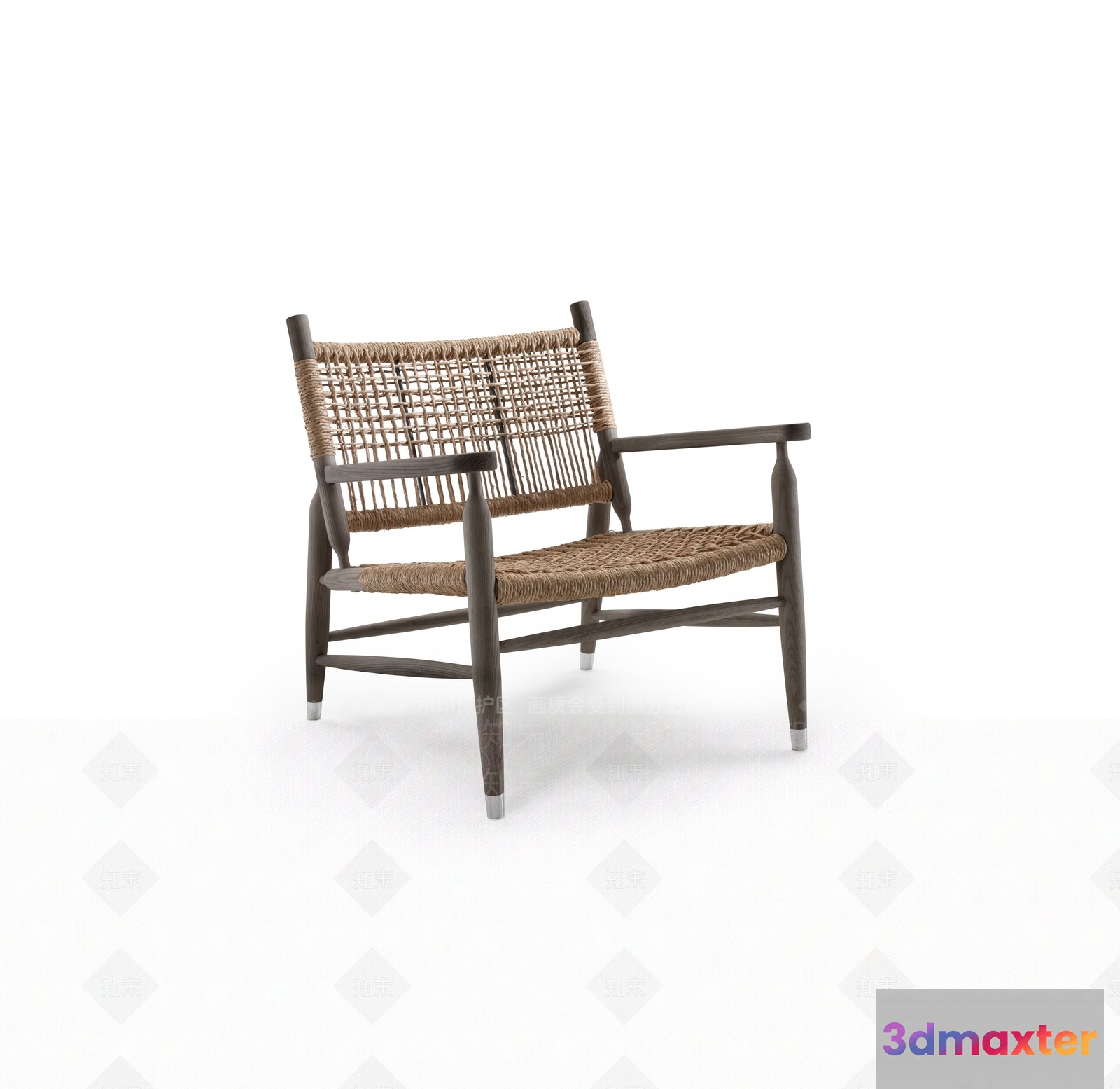 Wooden Woven Chair 3D Model - 7626 - VRAY Render