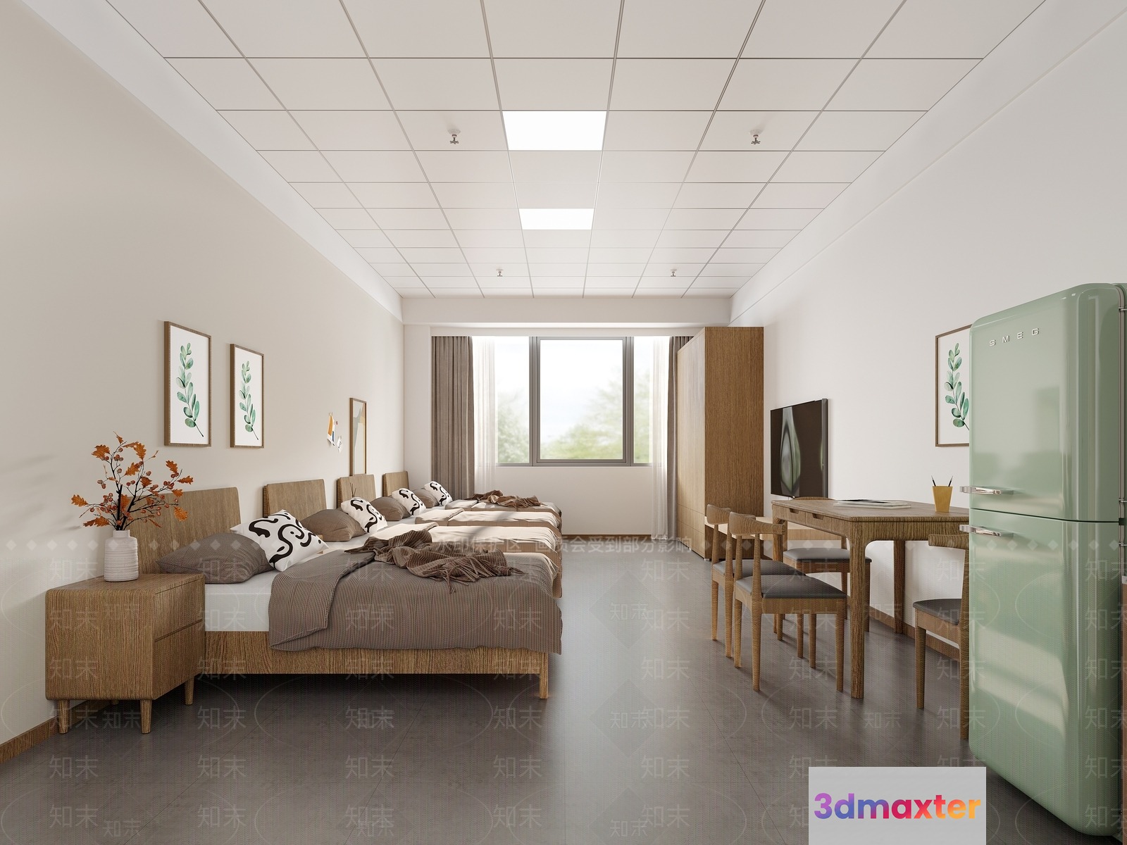 Cozy Bedroom 3D Model - 21875 - VRAY Render