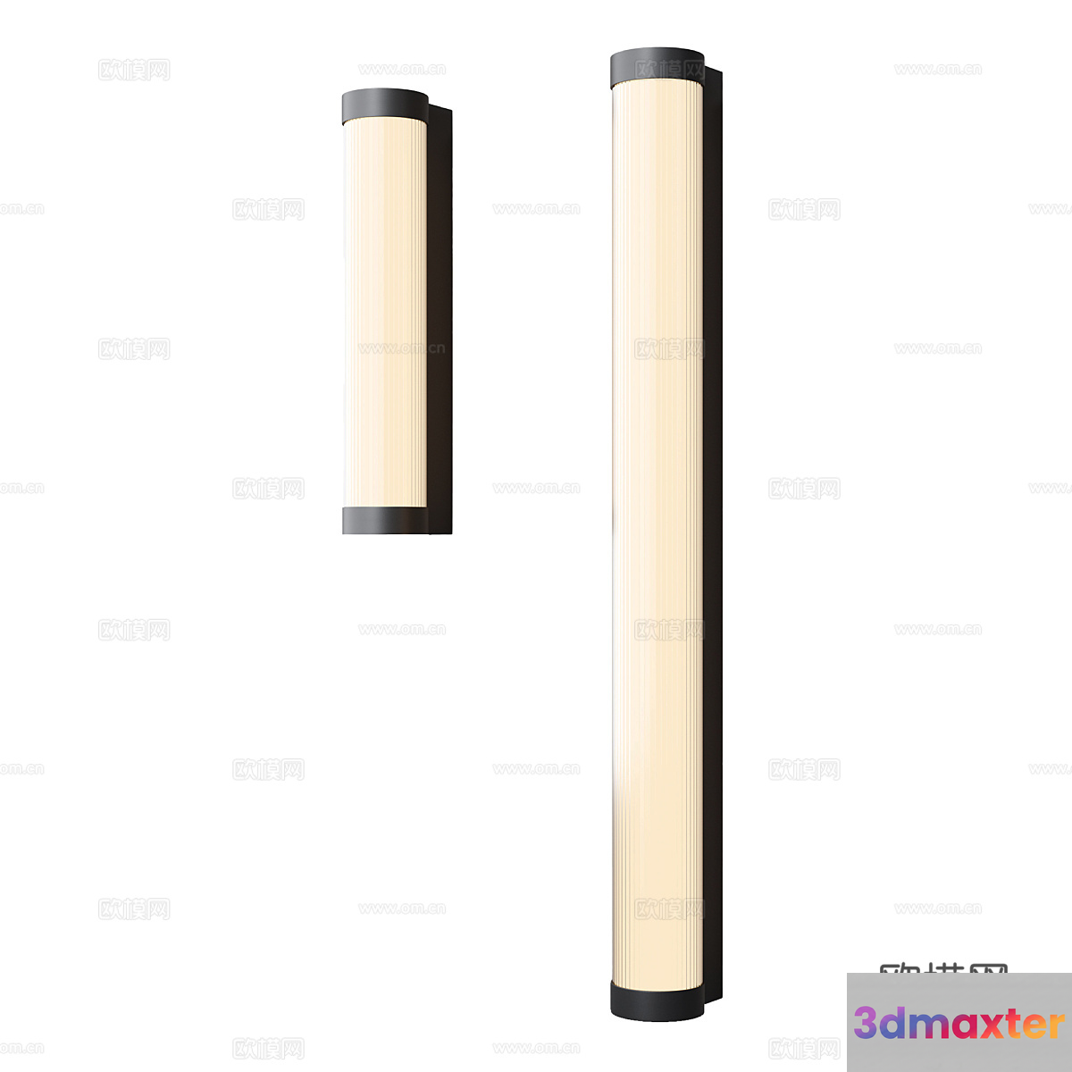 Modern Cylindrical Light Fixtures 3D Model - 6483 - VRAY Render