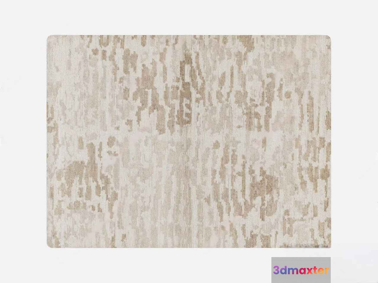 A Beige Rug With A Pattern 3D Model - 19824 - VRAY Render