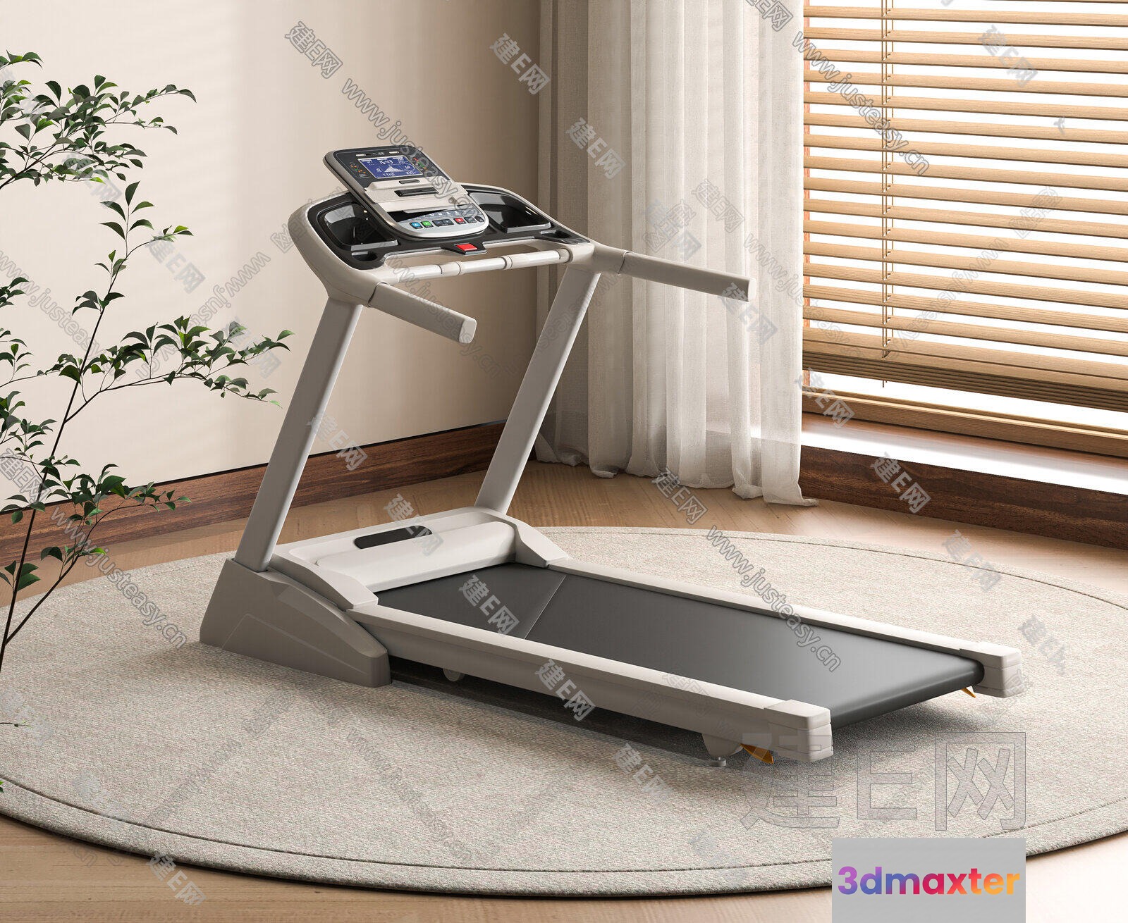 Modern Exercise Equipment 3D Model - 4062 - VRAY Render