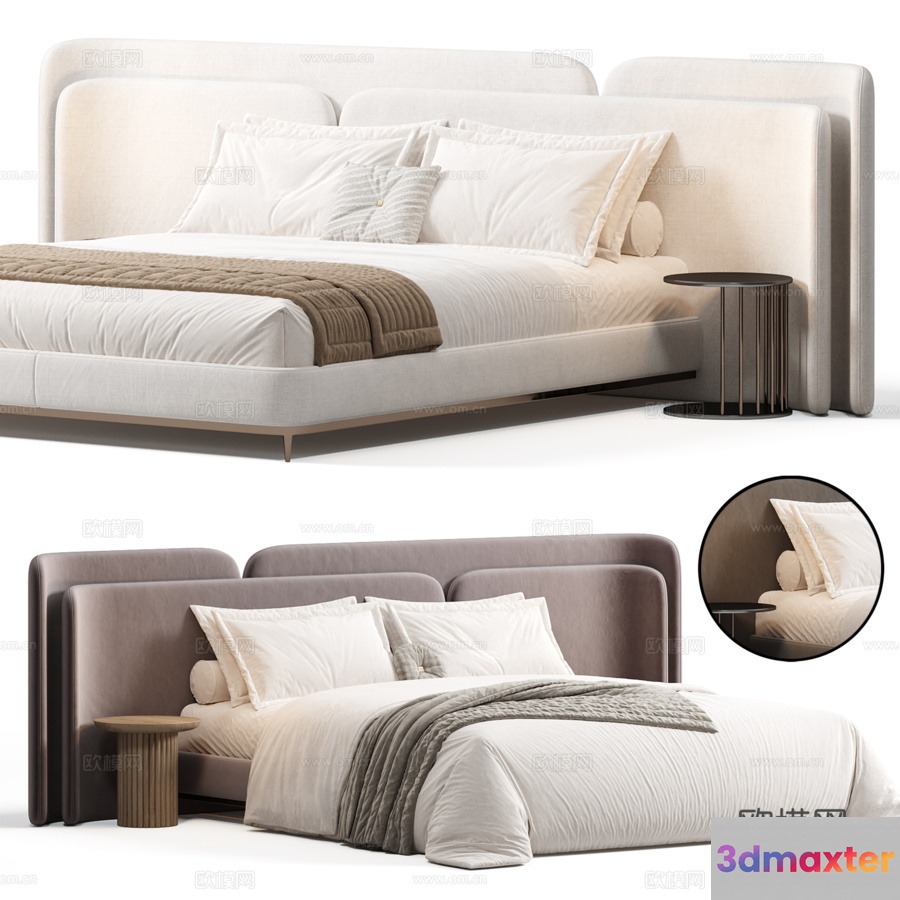 Modern Bedroom Furniture 3D Model - 19532 - VRAY Render