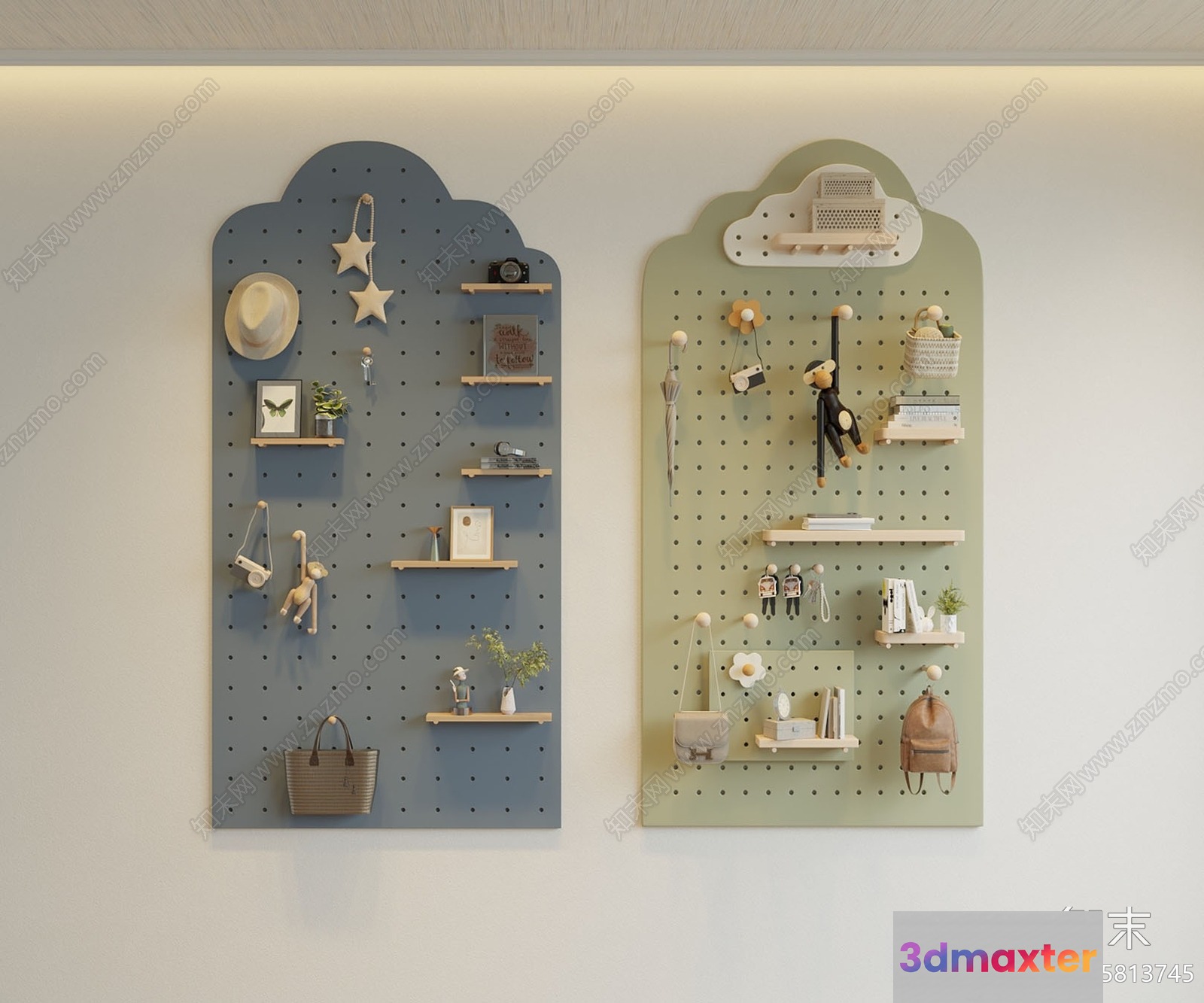 Cozy Wall Decor 3D Model - 14499 - VRAY Render