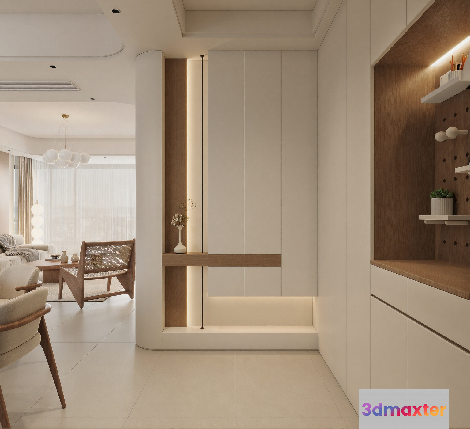 Modern Minimalist Interior 3D Model - 17829 - CORONA Render