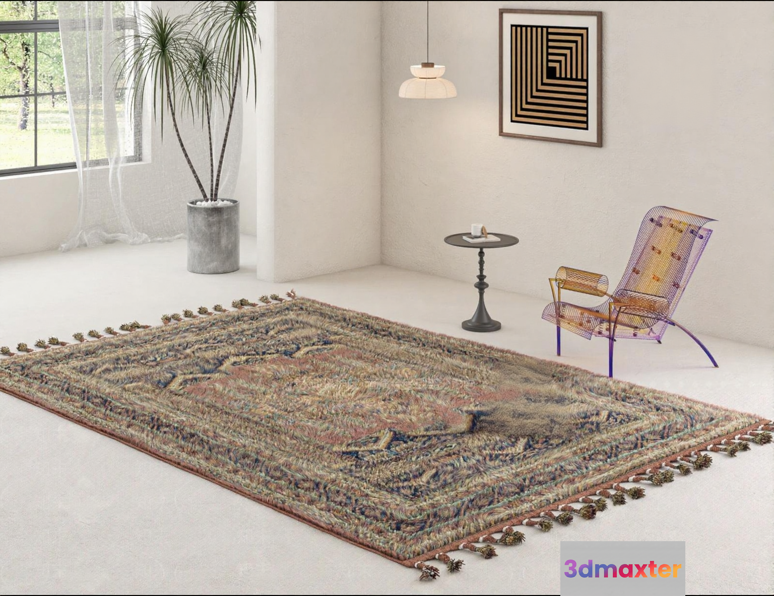 Cozy Living Room 3D Model - 21363 - VRAY Render