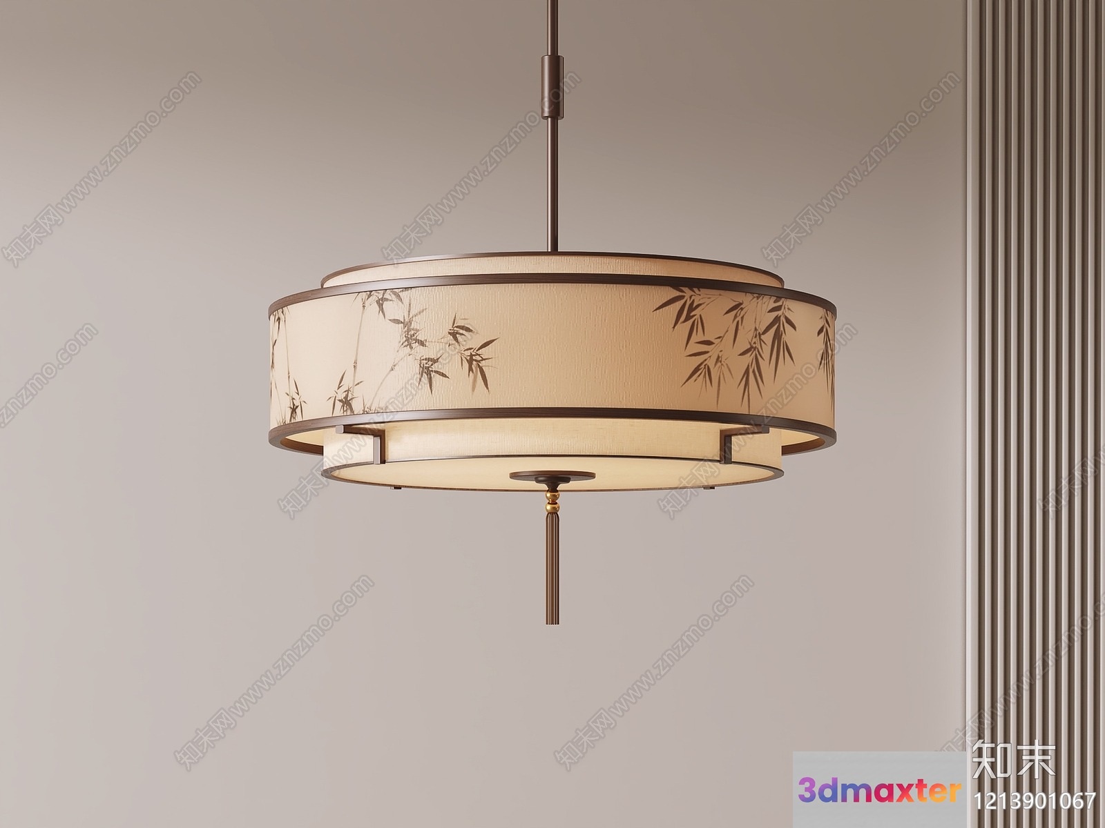 Gold Light Fixture 3D Model - 6304 - VRAY Render