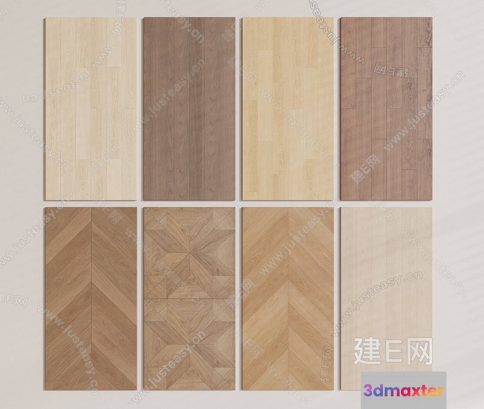 Wooden Floor Boards 3D Model - 22374 - VRAY Render
