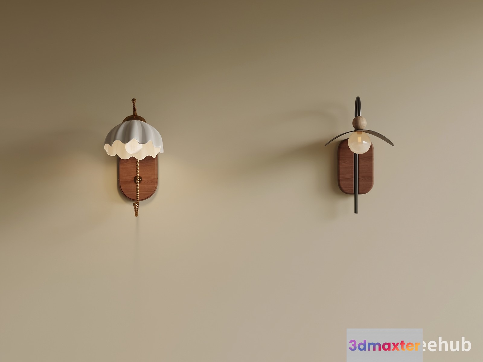 Modern Wall Sconces 3D Model - 22017 - VRAY Render