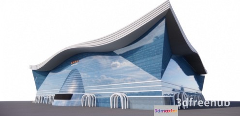 3D Printed Building 3D Model - 3346 - VRAY Render