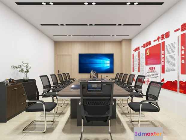 Modern Conference Room 3D Model - 9380 - VRAY Render