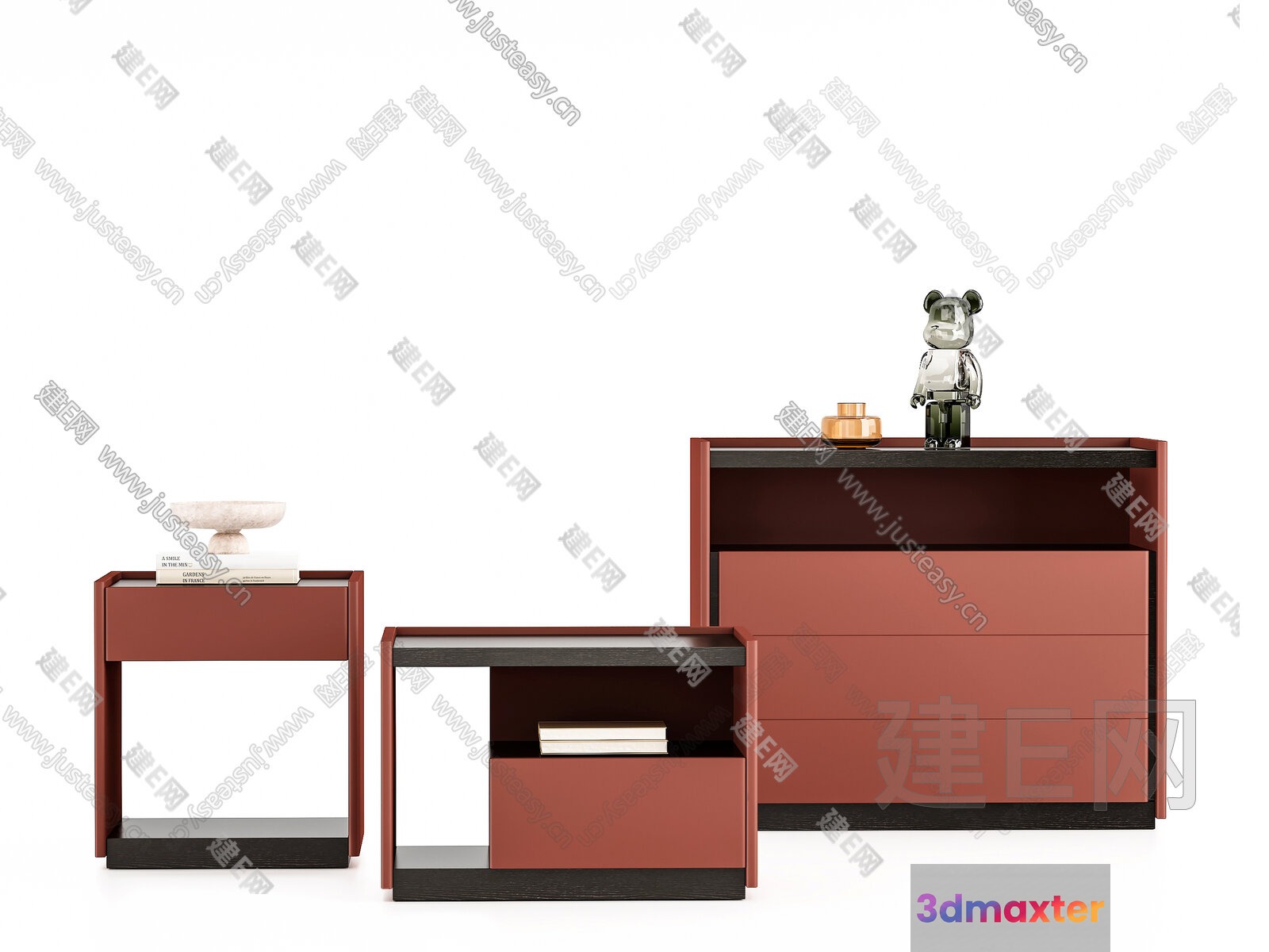 Modern Bedroom Furniture 3D Model - 17667 - VRAY Render