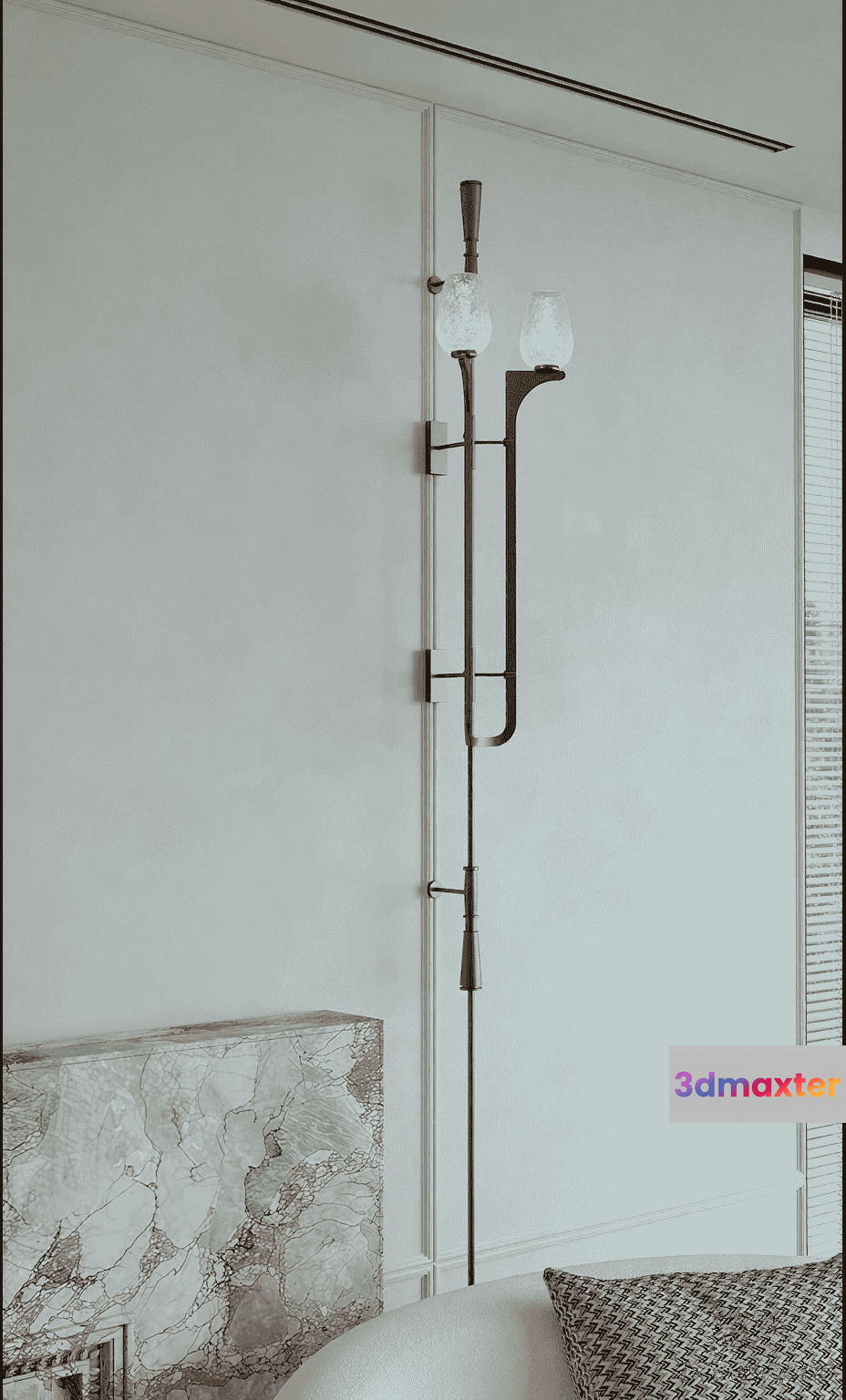 Modern Light Fixture 3D Model - 12557 - VRAY Render