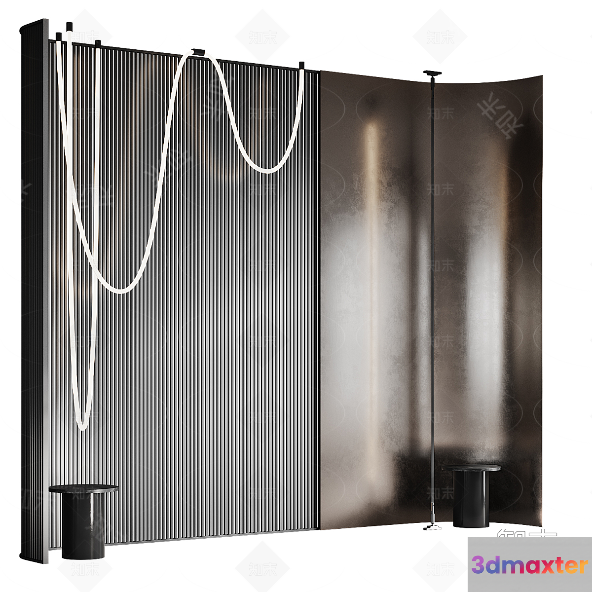 Modern Bathroom Divider 3D Model - 9294 - CORONA Render