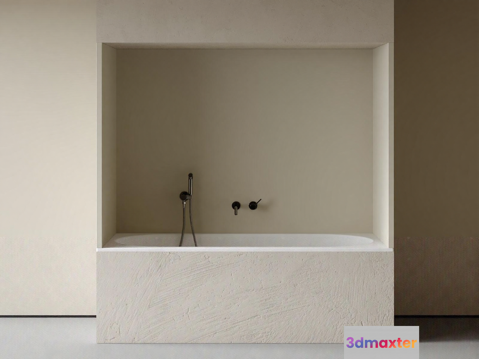 Modern Minimalist Bathtub 3D Model - 1391 - CORONA Render
