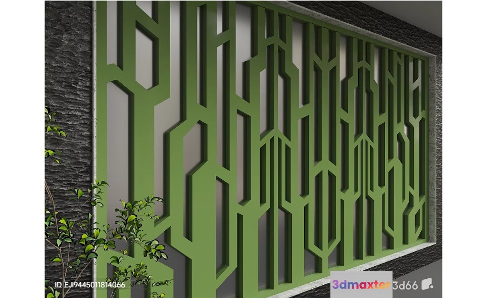 A Decorative Wall Panel 3D Model - 6089 - VRAY Render