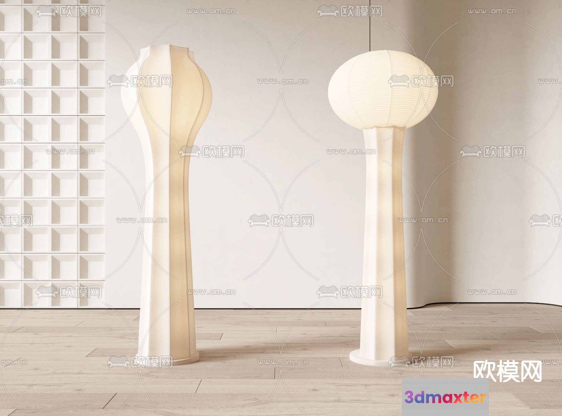 Modern Minimalist Lamp 3D Model - 19101 - VRAY Render