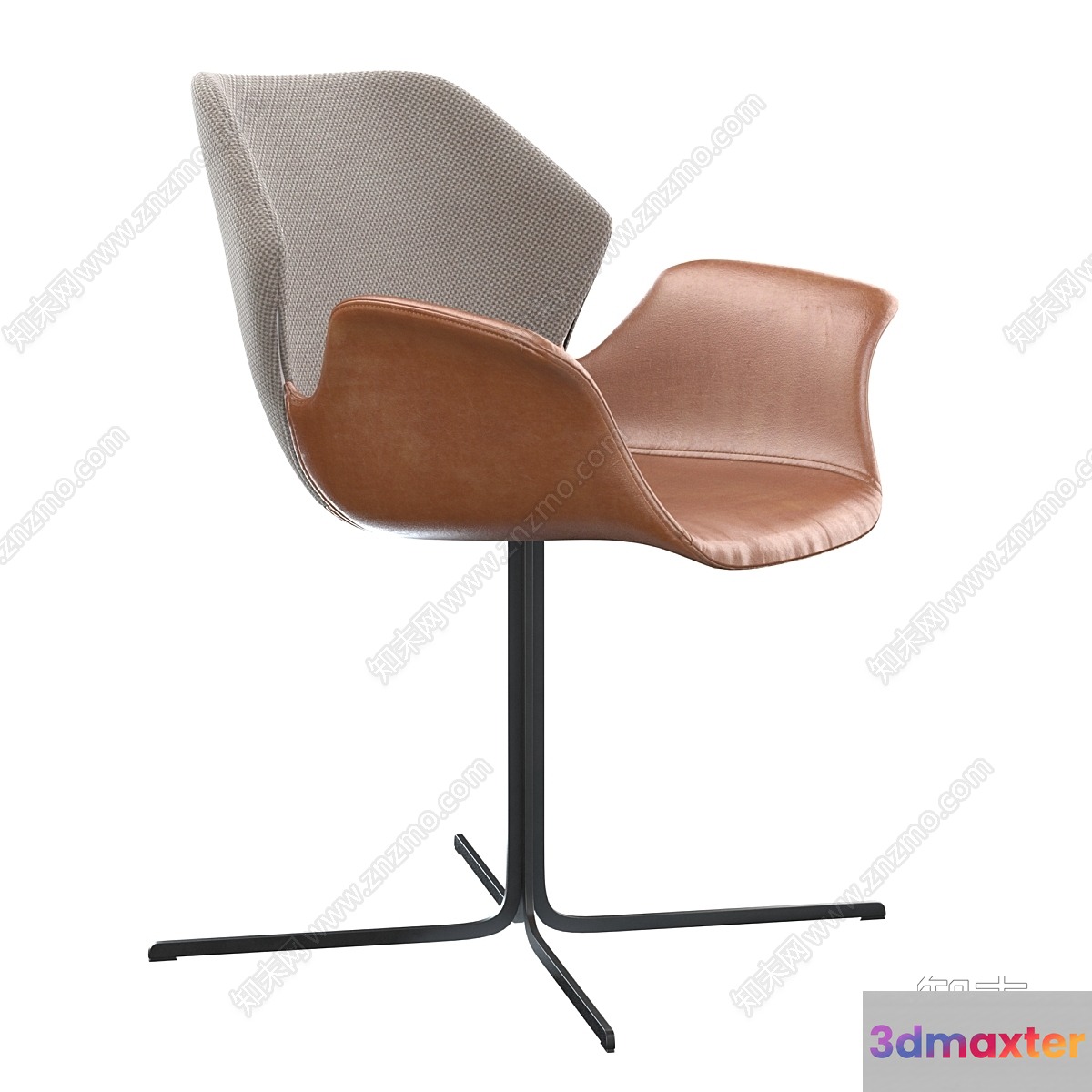 Brown And Gray Chair 3D Model - 4258 - VRAY Render