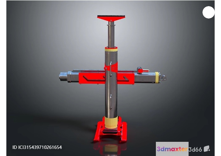 A Hydraulic Jack 3D Model - 6078 - VRAY Render