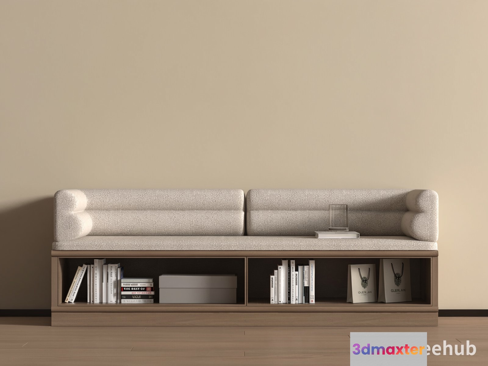 A Light-Colored Couch 3D Model - 21541 - VRAY Render