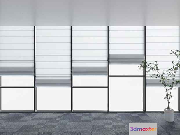 Modern Office Space 3D Model - 23118 - VRAY Render