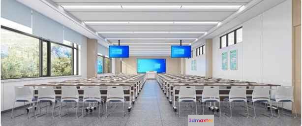 Modern Conference Room 3D Model - 491 - CORONA Render