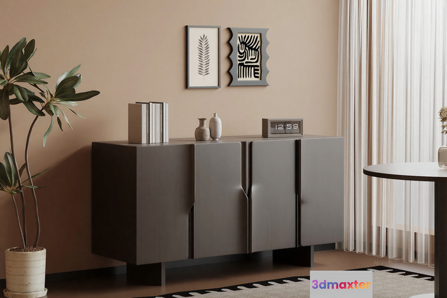 Modern Sideboard 3D Model - 4853 - VRAY Render