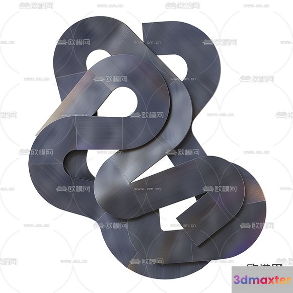 Abstract Art Piece 3D Model - 10544 - VRAY Render