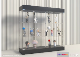 Modern Display Case 3D Model - 1379 - VRAY Render