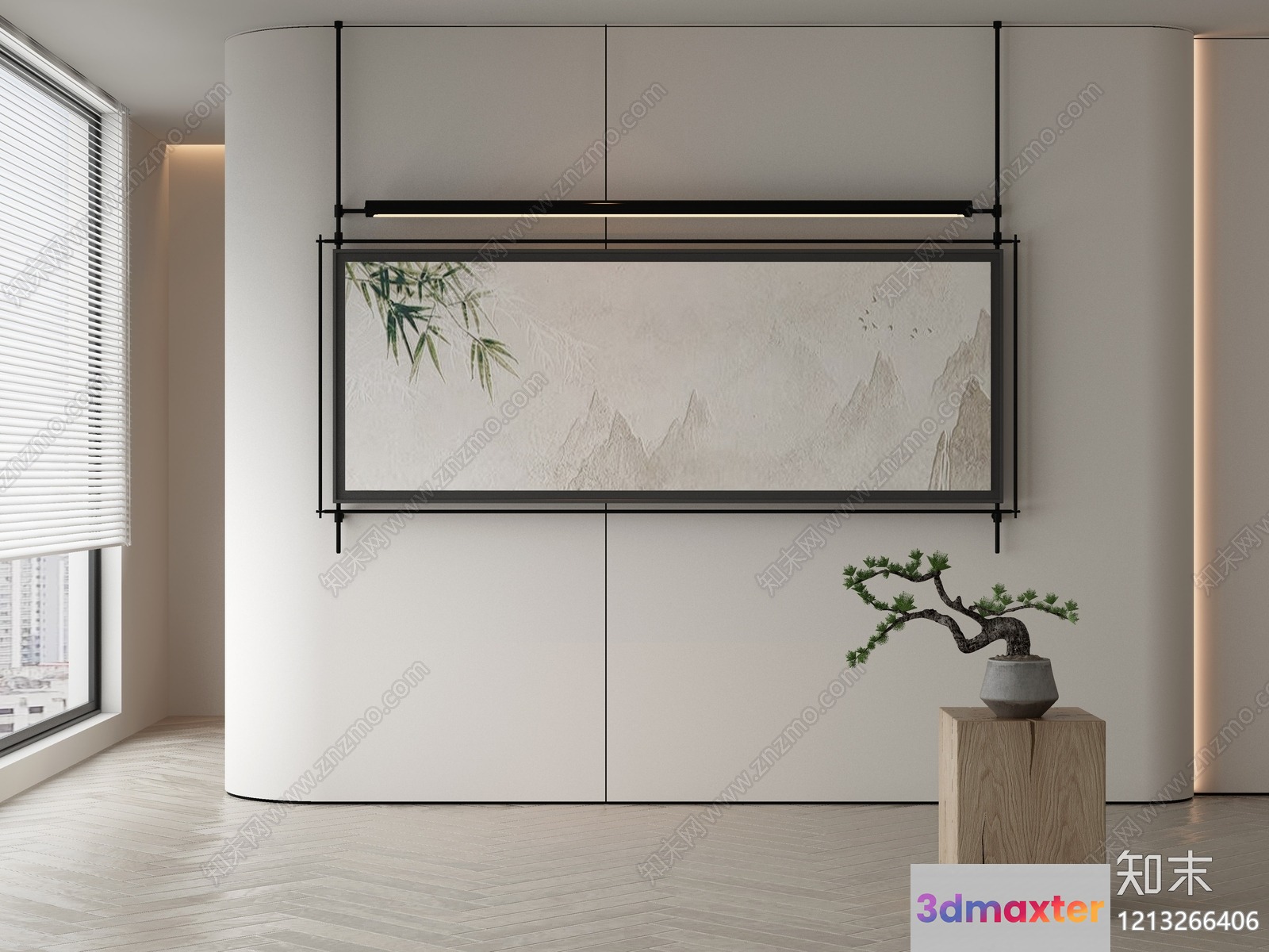 Modern Minimalist Room 3D Model - 20773 - VRAY Render