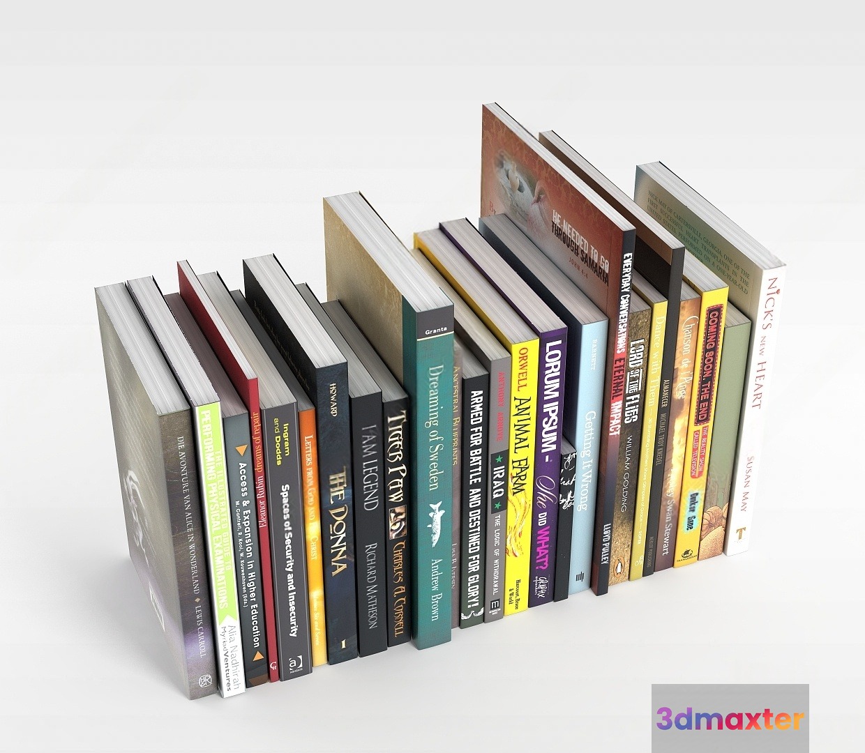 A Collection Of Books 3D Model - 10904 - VRAY Render