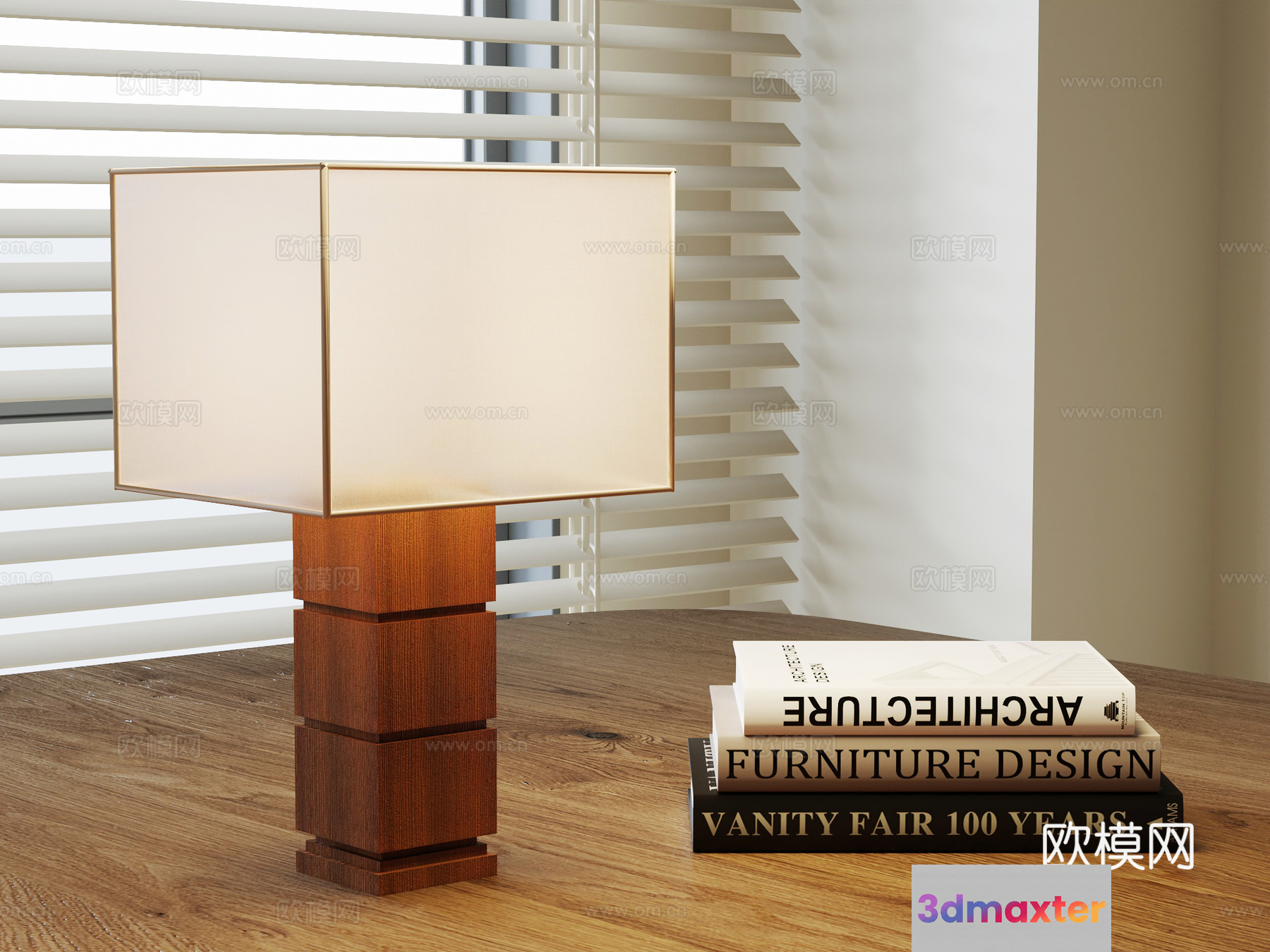 Modern Wooden Lamp 3D Model - 6464 - VRAY Render
