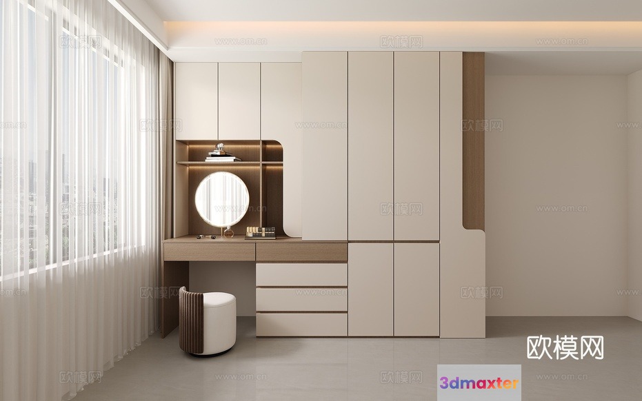 Modern Dressing Room 3D Model - 7385 - CORONA Render