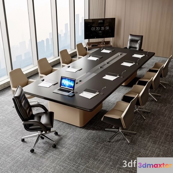 Modern Conference Room 3D Model - 19378 - VRAY Render