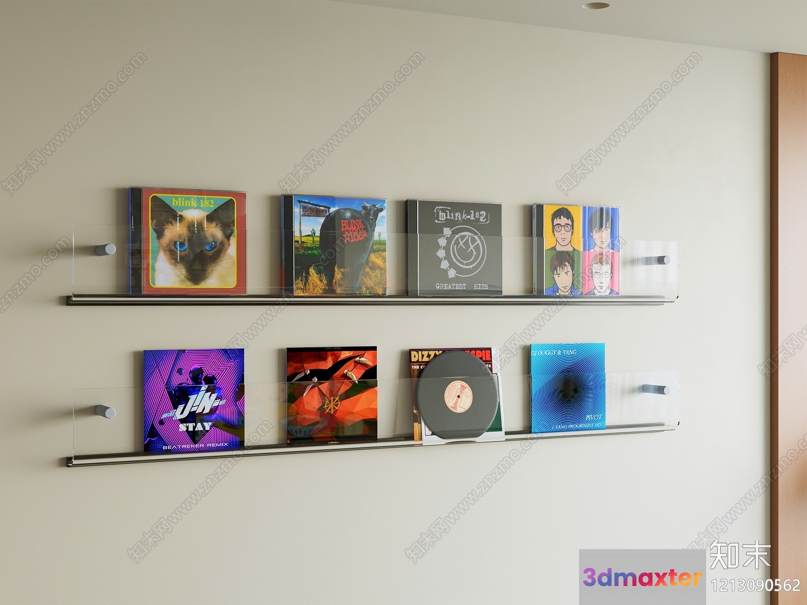 Modern Wall Shelves 3D Model - 5308 - VRAY Render