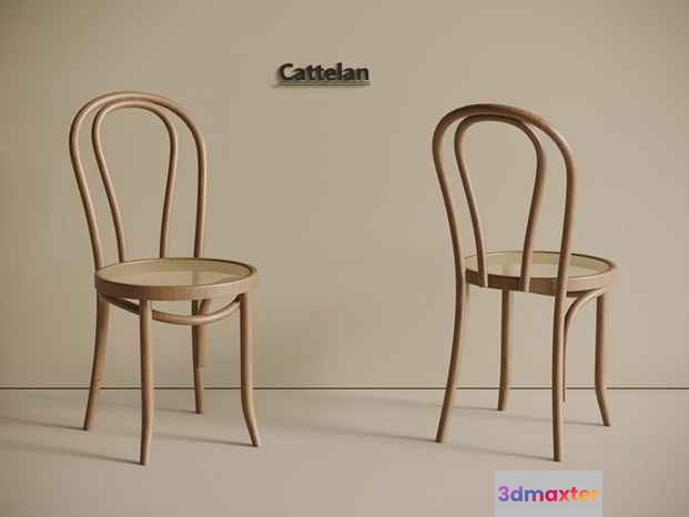Two Wooden Chairs 3D Model - 19966 - VRAY Render