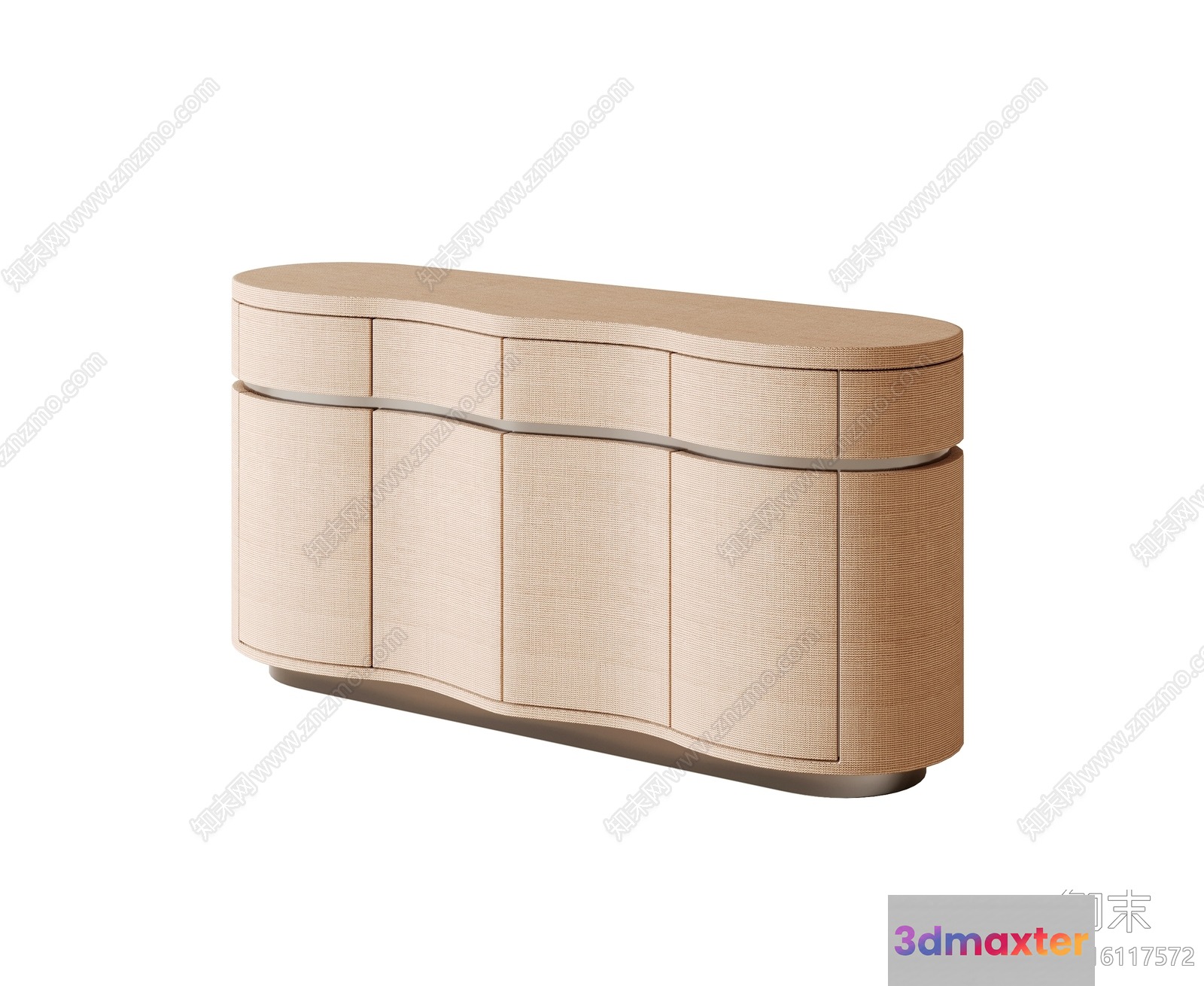 Modern Light-Colored Dresser 3D Model - 11963 - VRAY Render