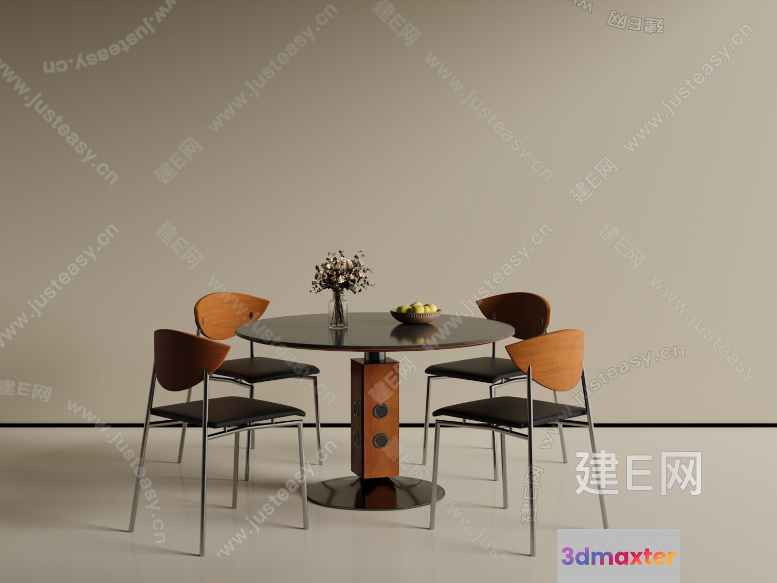 Simple Dining Table 3D Model - 16770 - VRAY Render