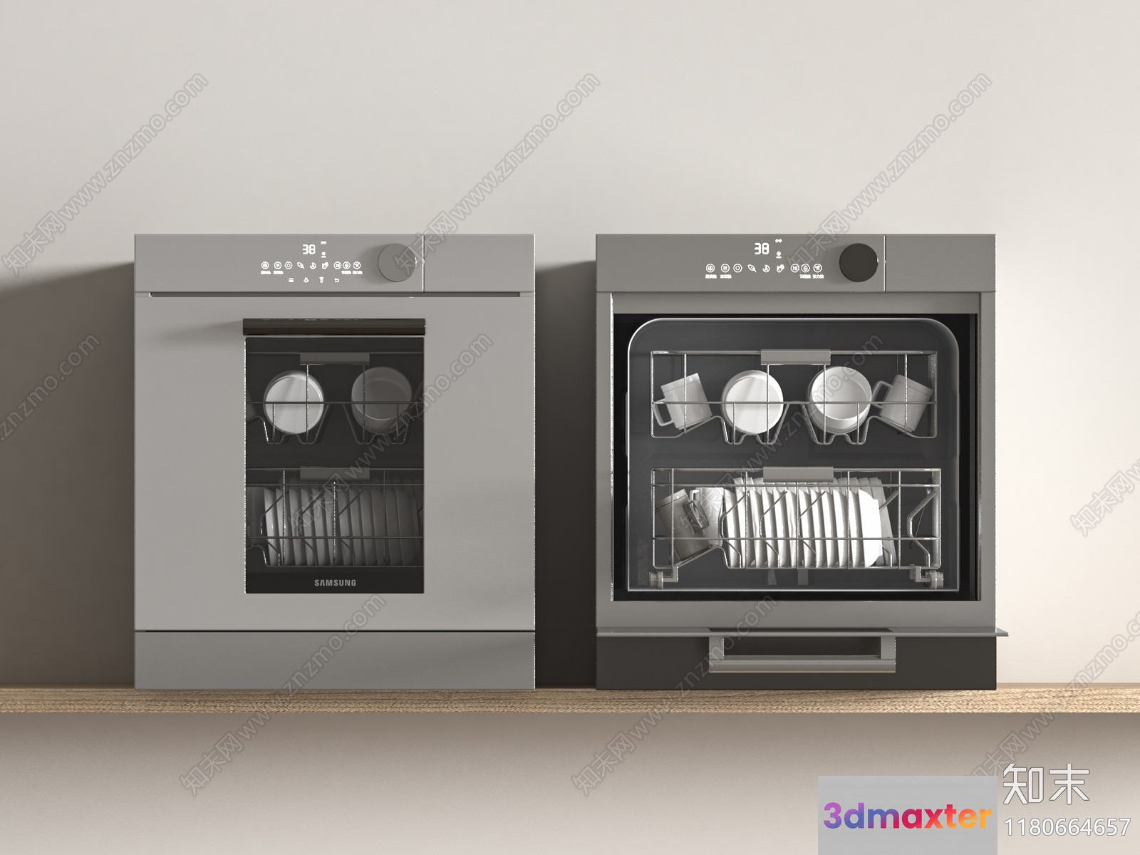 Two Dishwashers 3D Model - 5175 - VRAY Render