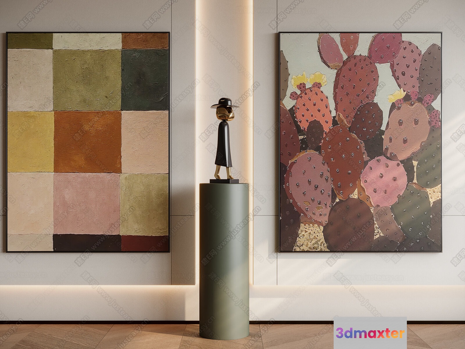 Modern Art Gallery 3D Model - 15718 - VRAY Render