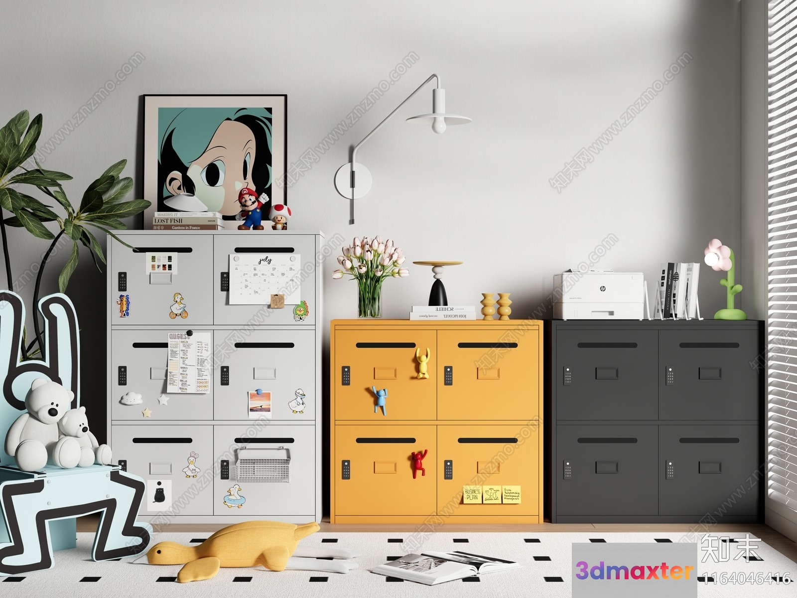 A Modern Storage Room 3D Model - 15204 - VRAY Render