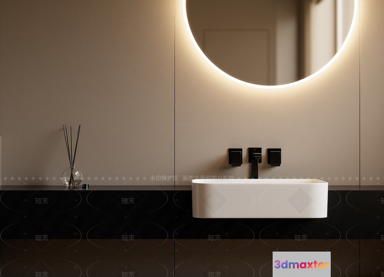 Modern Bathroom Sink 3D Model - 17281 - VRAY Render