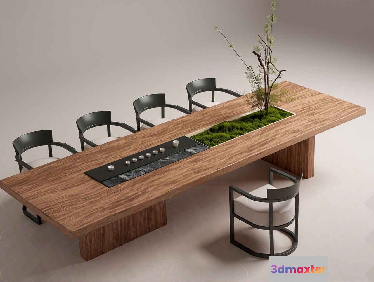 Modern Wooden Table 3D Model - 10200 - CORONA Render
