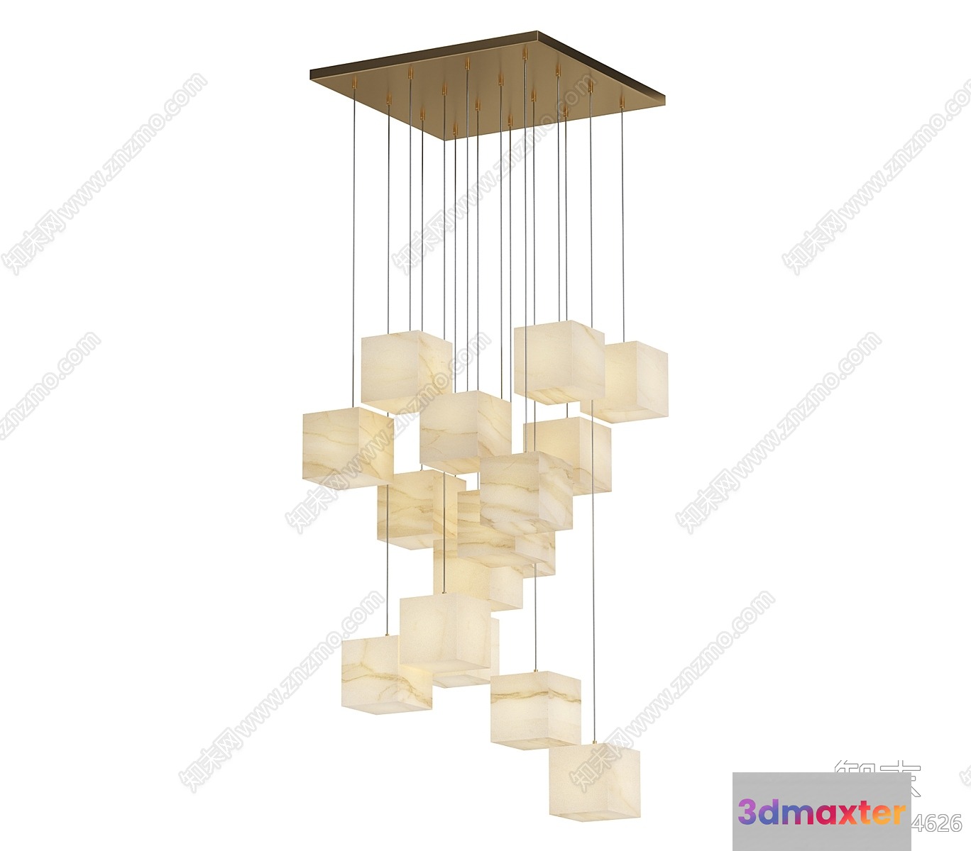 Gold Light Fixture 3D Model - 11328 - CORONA Render