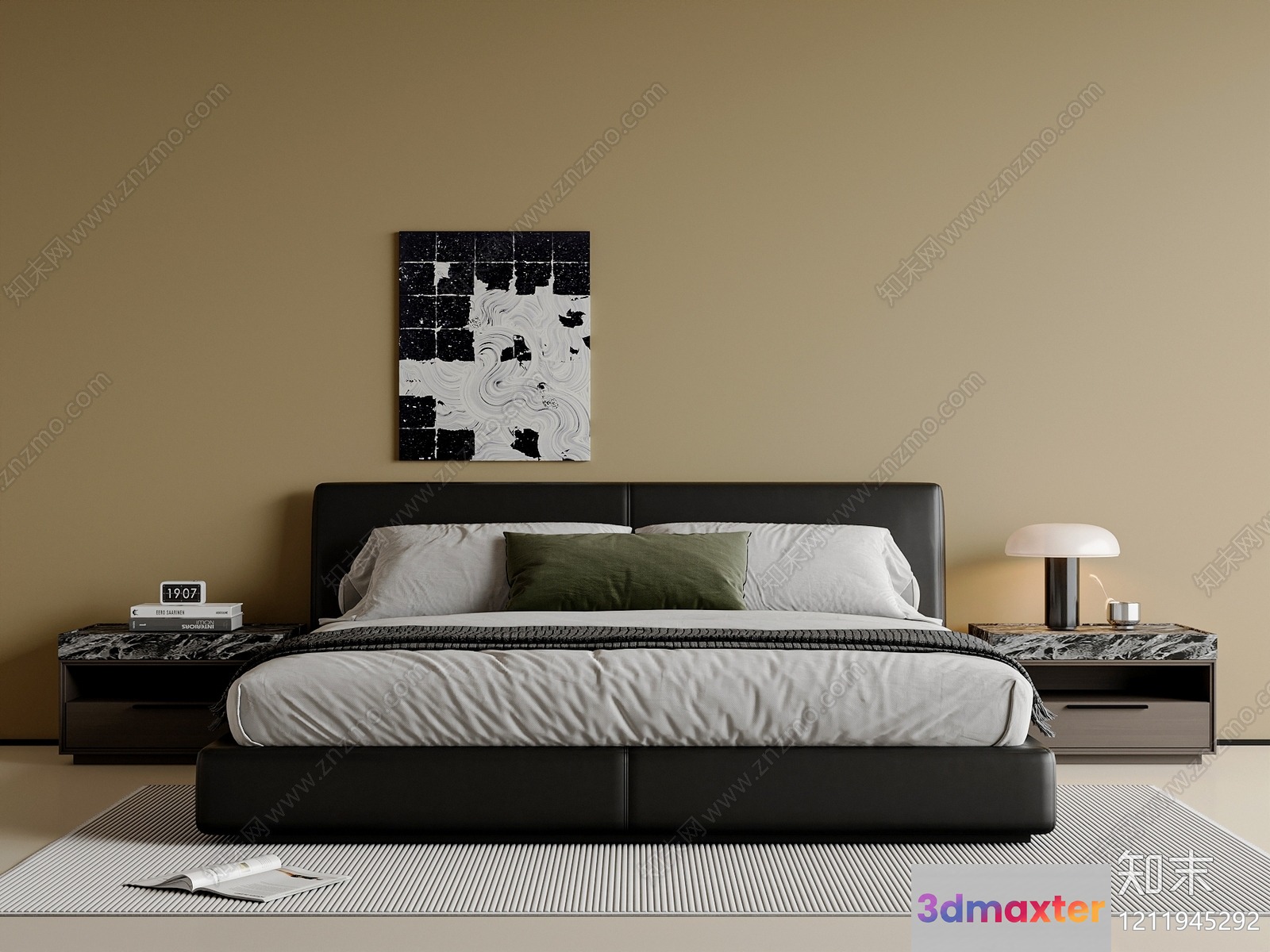 Modern Bedroom 3D Model - 3001 - VRAY Render