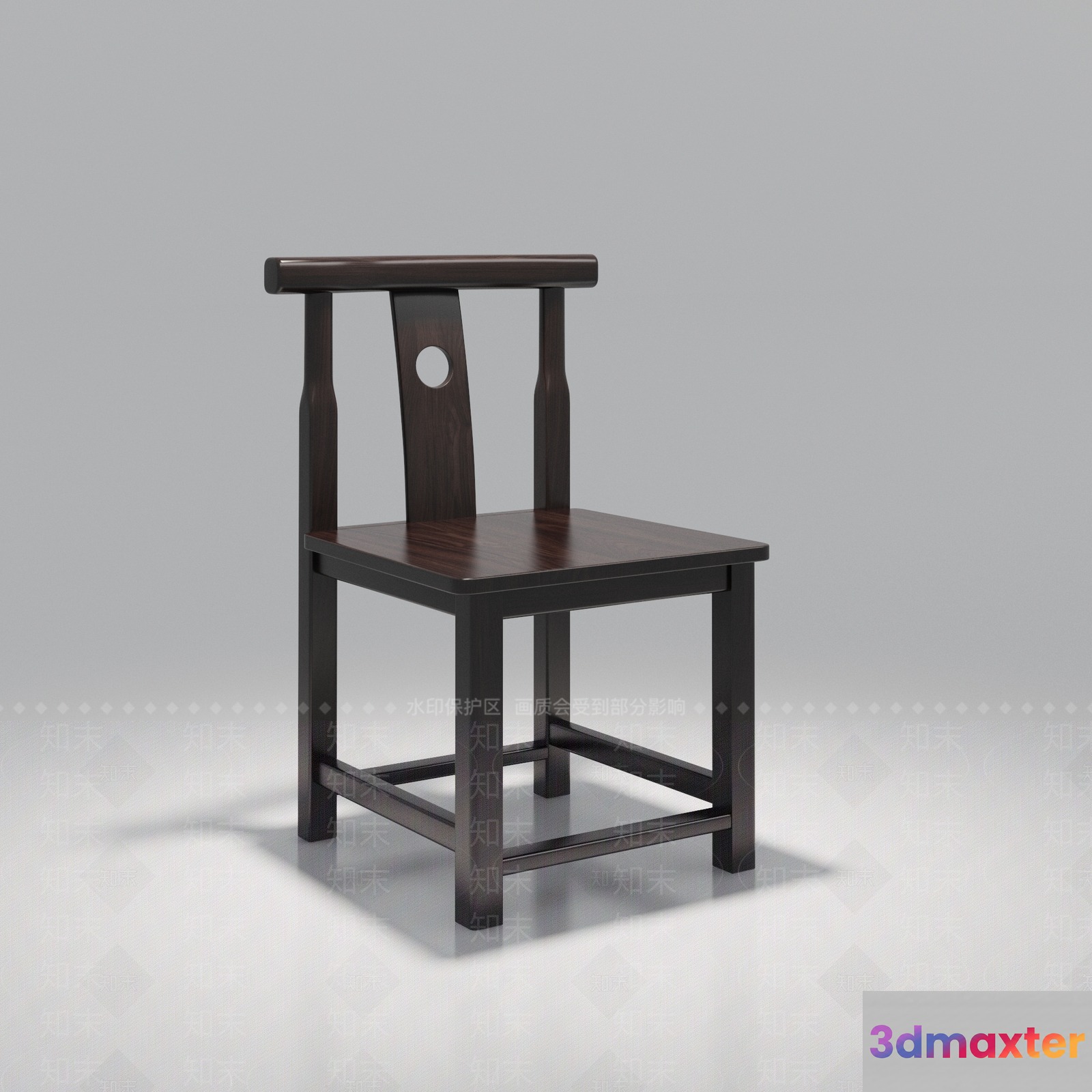 Wooden Dining Chair 3D Model - 21459 - VRAY Render