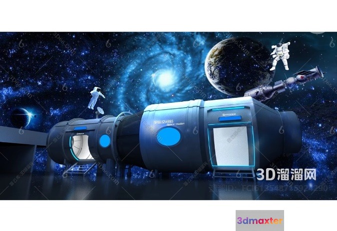 Space Station 3D Model - 16365 - VRAY Render
