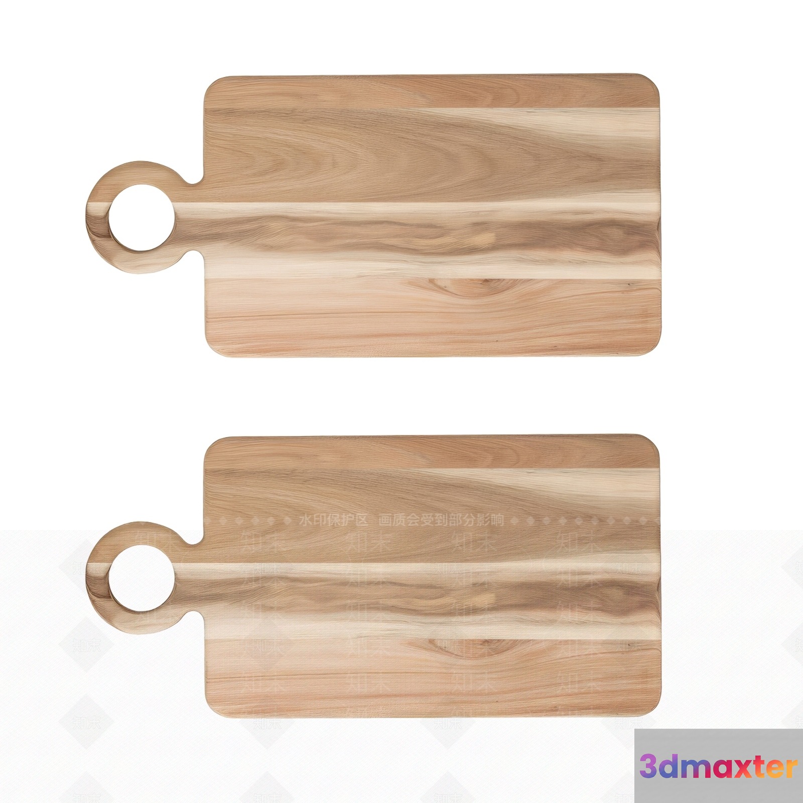 Wooden Cutting Boards 3D Model - 1951 - VRAY Render