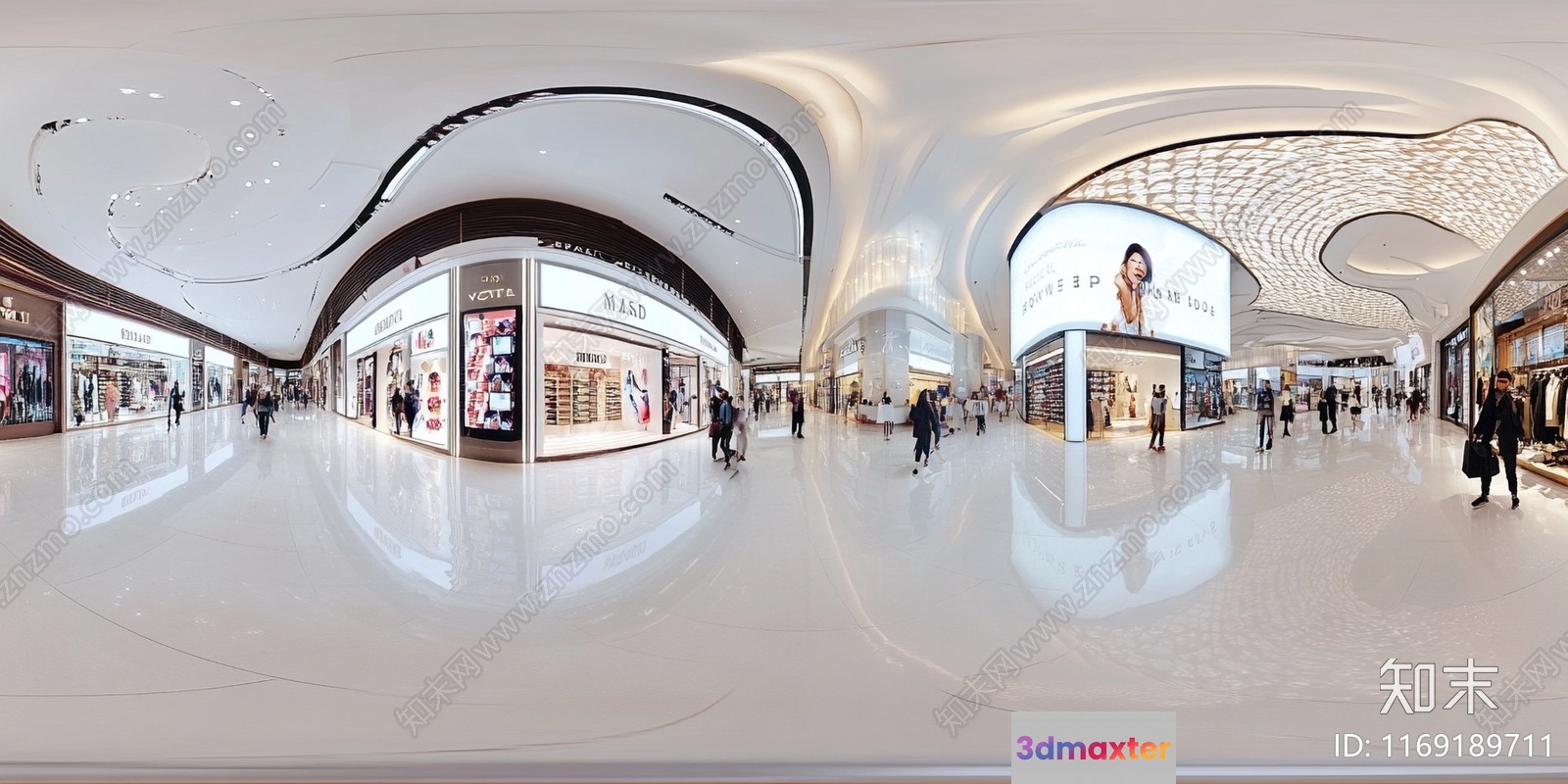Modern Shopping Mall 3D Model - 3364 - VRAY Render